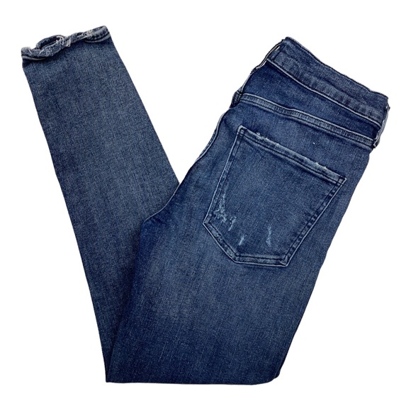 AGOLDE High Rise Distressed Skinny Jeans Blue - Picture 6 of 10